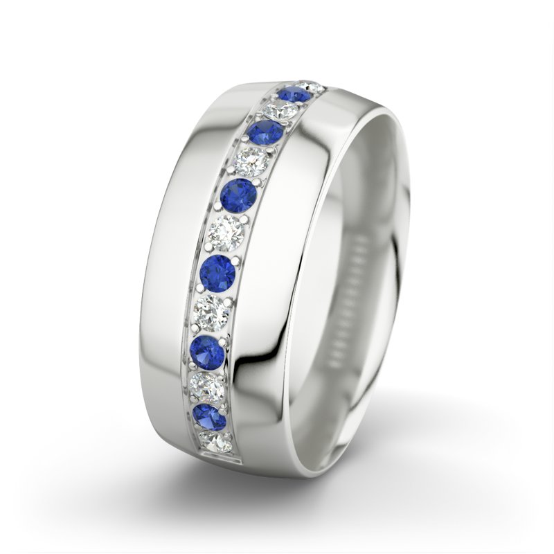 Diamantring Jamie, Weißgold 375, von vorn