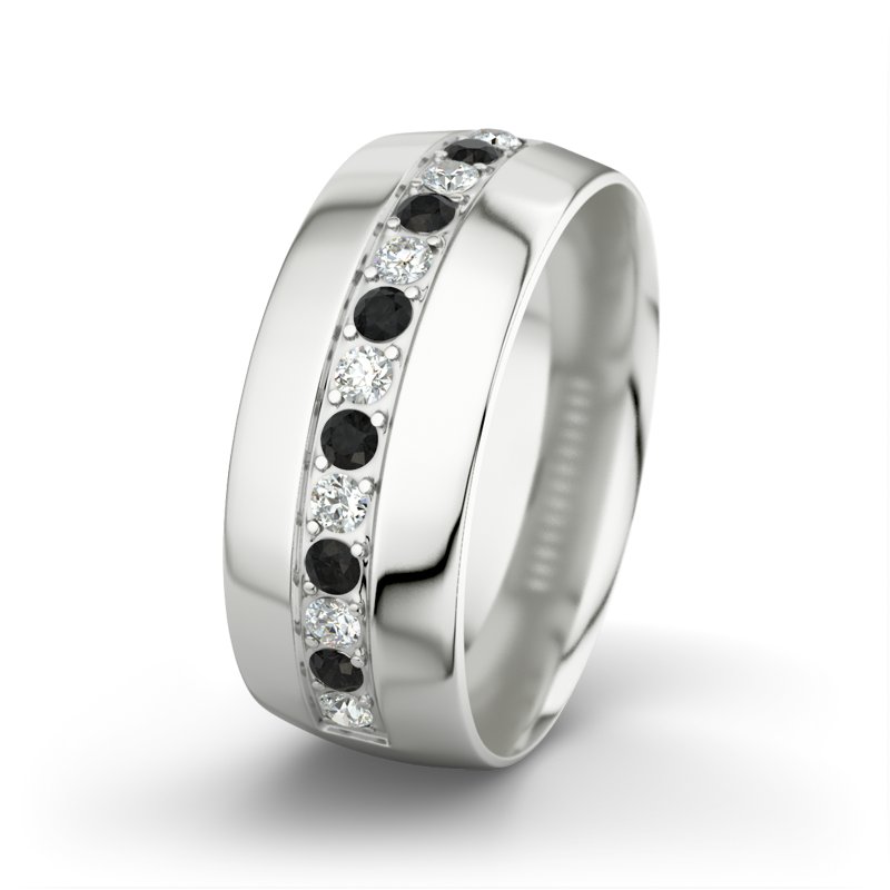 Diamantring Jamie, Weißgold 375, von vorn