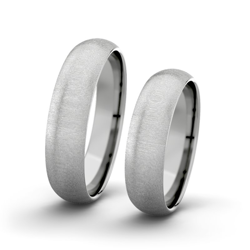 Kein Stein Platinum quermattring Jane F5 P5, Platinum 600 quermatt, von vorn