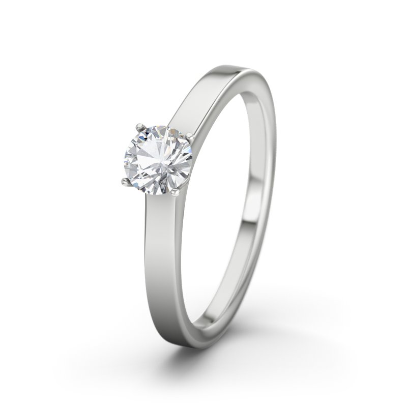 Zirkonia Sterlingsilberring Kiew, Sterlingsilber 925, von vorn
