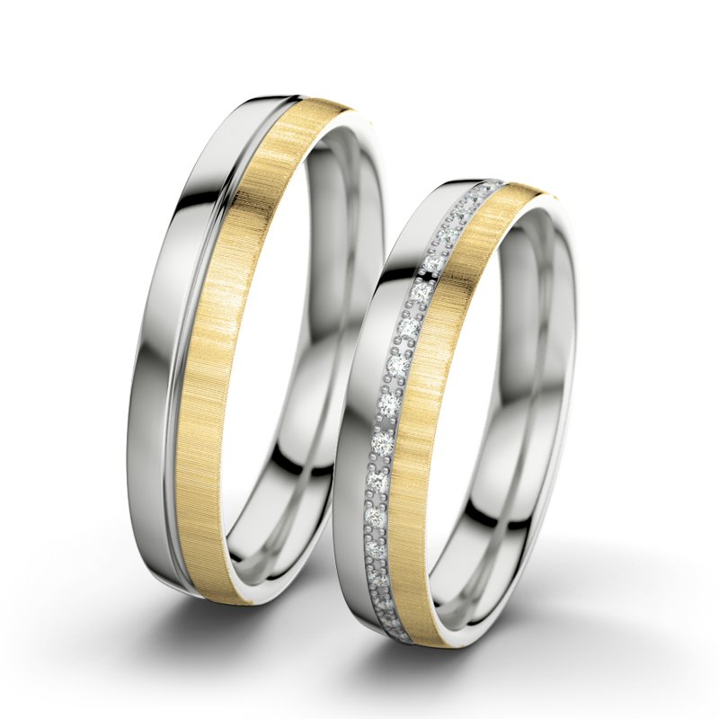 Diamantring Letizia F4, Sterlingsilber 925 poliert, von vorn