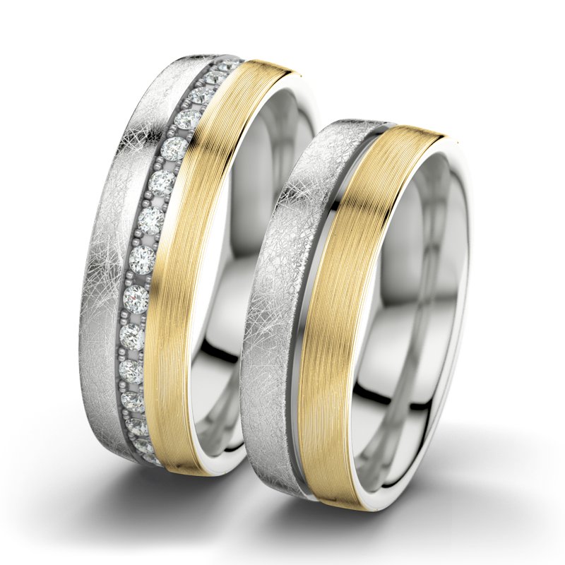 Diamantring Letizia F6, Sterlingsilber 925 eismatt, von vorn