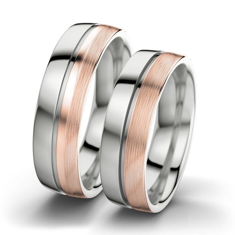 Kein Stein Sterlingsilber poliertring Letizia F6, Sterlingsilber 925 poliert, von vorn