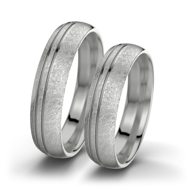 Kein Stein Palladium eismattring Maria F5, Palladium 950 eismatt, von vorn