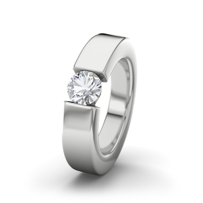 Zirkonia Sterlingsilberring Montana, Sterlingsilber 925, von vorn