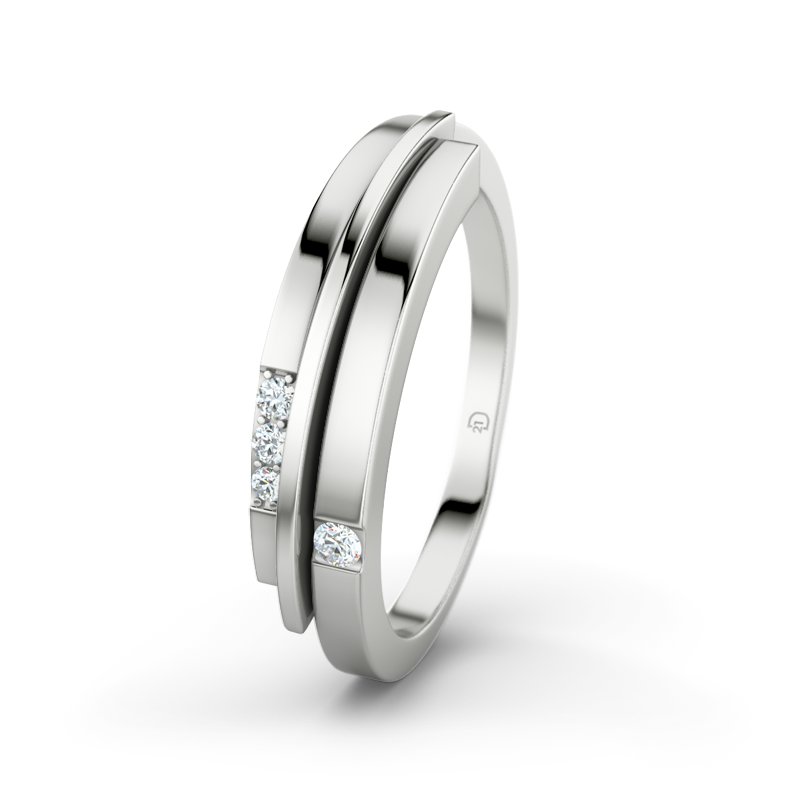 Diamantring Montero, Sterlingsilber 925, von vorn