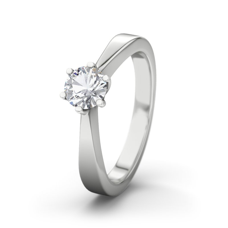 Zirkonia Sterlingsilberring Nantes, Sterlingsilber 925, von vorn