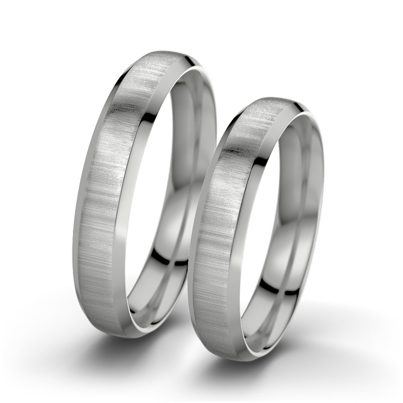 Kein Stein Platinum quermattring Ophelia F4, Platinum 600 quermatt, von vorn