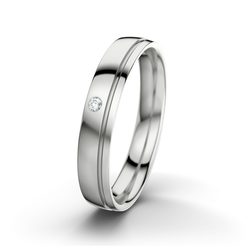 Diamantring Orpheus M4, Sterlingsilber 925 poliert, von vorn