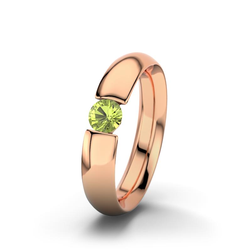 Rijeka Peridot Rotgoldring Rijeka Rotgold Ring