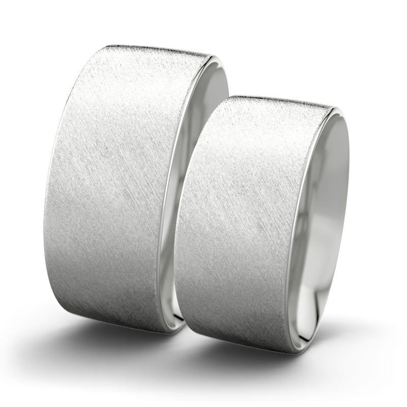 Kein Stein Sterlingsilber Schrägmattring Rose F9 P2, Sterlingsilber 925 Schrägmatt, von vorn