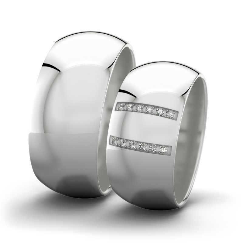 Kein Stein Sterlingsilber poliertring Rose F9 P5, Sterlingsilber 925 poliert, von vorn