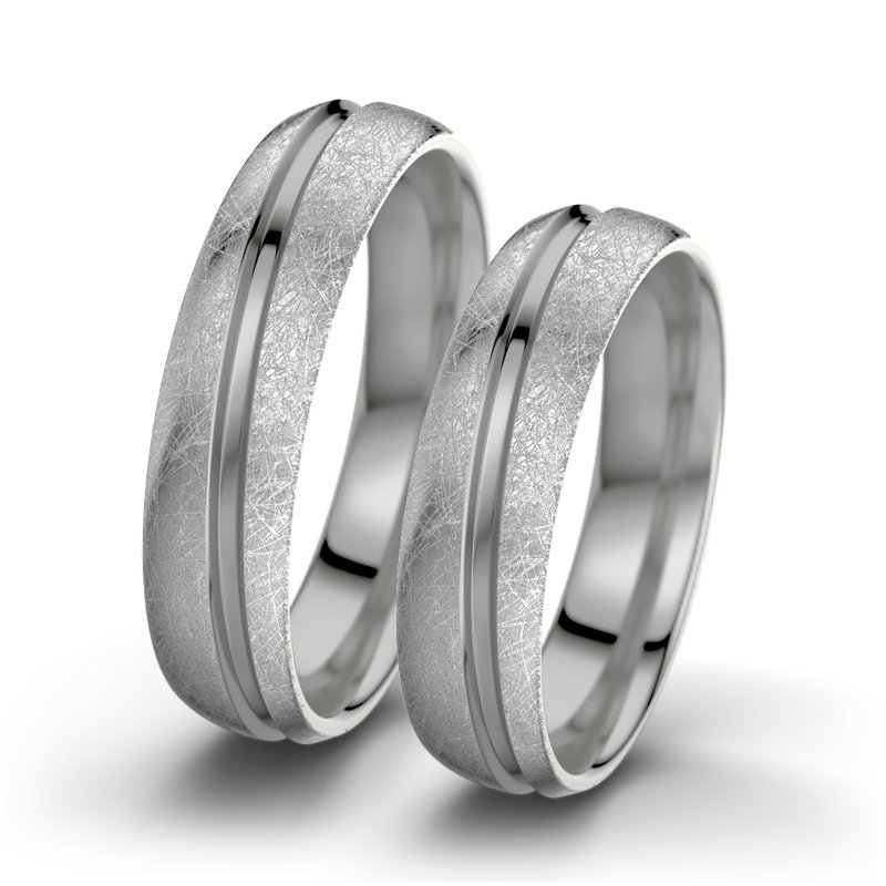 Kein Stein Palladium eismattring Sally F5, Palladium 950 eismatt, von vorn