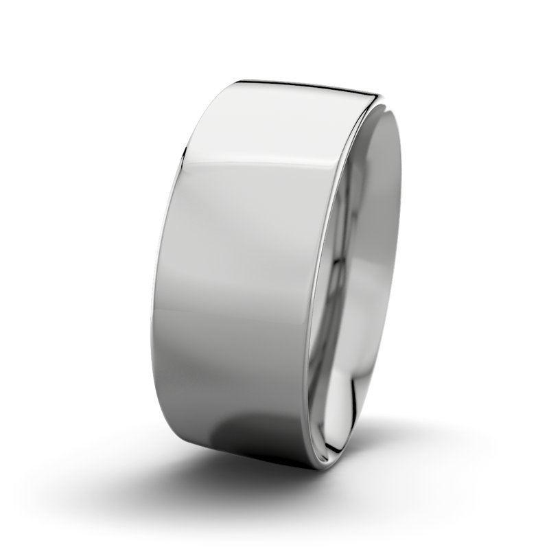 Kein Stein Palladium poliertring Tarzan M9 P2, Palladium 950 poliert, von vorn