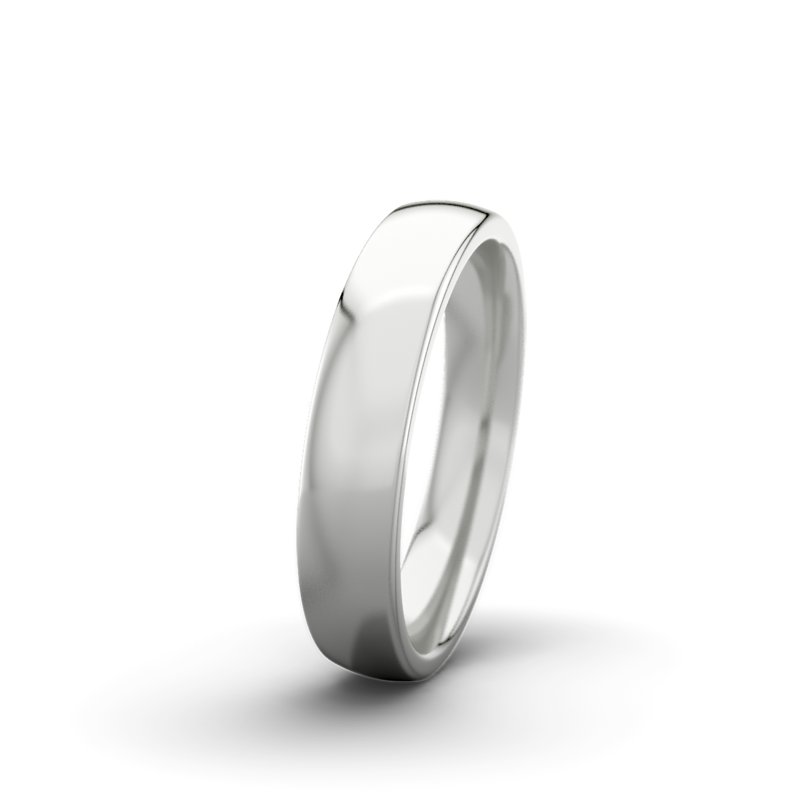 Kein Stein Sterlingsilber poliertring Victoria F4 P3, Sterlingsilber 925 poliert, von vorn