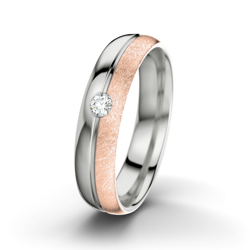 Diamantring William M5, Sterlingsilber 925 poliert, von vorn