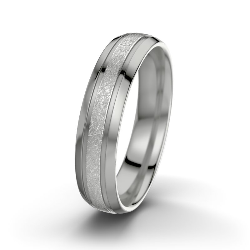 Kein Stein Platinum eismattring Zeus M5, Platinum 600 eismatt, von vorn