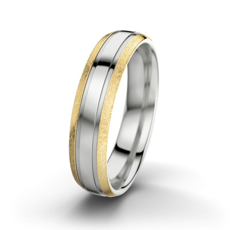 Kein Stein Sterlingsilber poliertring Zeus M5, Sterlingsilber 925 poliert, von vorn