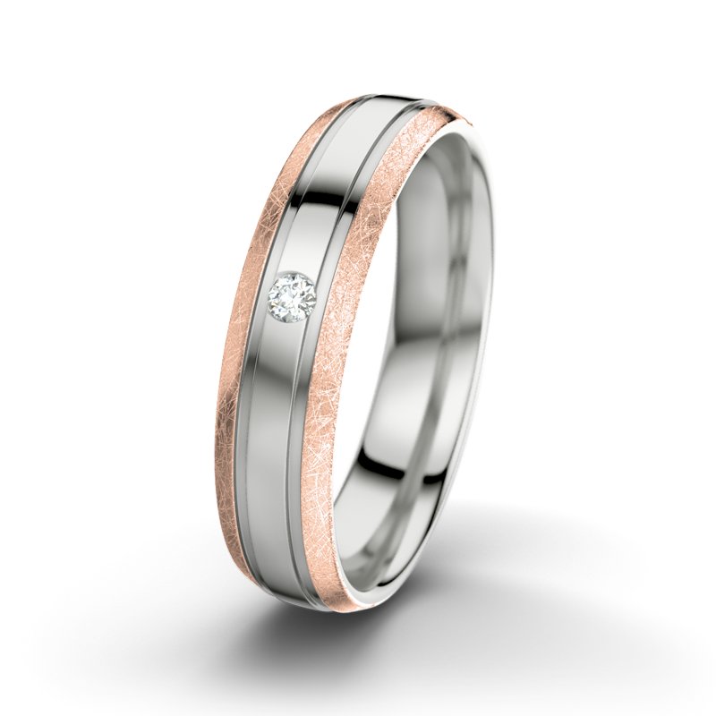 Diamantring Zeus M5, Sterlingsilber 925 poliert, von vorn